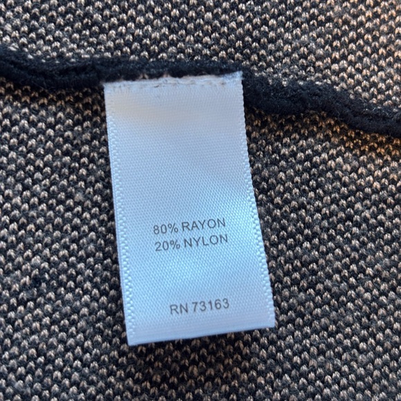 Spense Women's Black and Brown Horizontal Stripe Flowy Knit Skirt Size Small - Picture 3 of 3